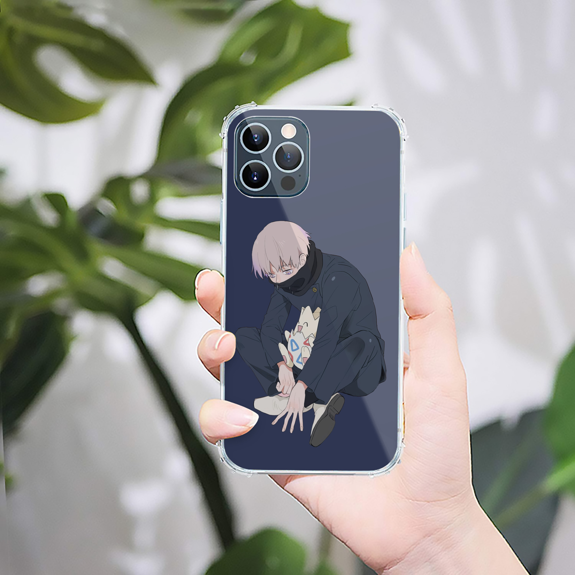 （画像用） 呪術廻戦 Jujutsu Kaisen 【iPhone 12シリーズ対応】透明スマホケース（クリアソフトケース）